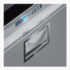 Vitrifrigo Stainless Steel Double Drawer Top Freezers Bottom Refrigerators DW210IXD4-EF-2 Flush Flange