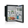 Vitrifrigo Front-Loading, Black Refrigerators w/freezer compartment C115IBD4-F-1 Adjustable Flange (internal cooling unit)