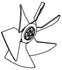 Airxcel (RV Products) RV Air Conditioner Fan Blade Condenser (6733-3221)