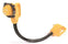 Camco RV Adapter Cord 90 Deg Locking Electrical Adapter-30Amp F Locking To M Standard Power Grip 18