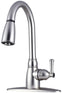Dura Faucet RV Kitchen Faucet Non-Metallic Pull-Down Kitchen Faucet - Brushed Satin Nickle (DF-PK160-SN)