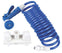 Dura Faucet RV Exterior Spray Faucet Kit With Hose White / Blue (DF-SA186-WT)