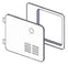 The Girard RV Water Heater Conversion Door/Flange Assembly Girard 2 Door Kit Atwood 6 Gallon White (2GWHDA6)