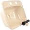 JR RV Bathroom Sink Molded Lavatory Sink Parchment Cut Out Dim 14-1/4