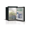 Vitrifrigo Front-Loading, Black Refrigerator w/freezer compartment C39IBD4-F-1 Adjustable Flange (internal cooling unit)