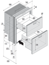 Vitrifrigo Stainless Steel Double Drawer Top Freezer Bottom Refrigerator DW210IXD4-EX-1 Adjustable Flange OCX2