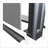 Vitrifrigo Front-Loading, Black Refrigerators w/freezer compartment C75RBD4-F-1 Adjustable Flange (external cooling unit)