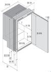 Vitrifrigo Front-Loading, Stainless Steel Refrigerator only C180IXP4-EFV Flush Flange