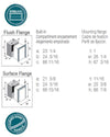 Vitrifrigo Stainless Steel Drawer Refrigerator and Freezer DW360IXD4-EFV-2 Flush Flange