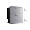 Vitrifrigo Stainless Steel Double Drawer Top Freezer Bottom Refrigerator DW210IXD4-EX-1 Adjustable Flange OCX2