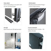 Vitrifrigo Front-Loading Black Refrigerator Freezer DP2600IBD4-F-2