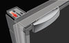 Vitrifrigo Front-Loading Black Refrigerator w/freezer compartment C130RBD4-F-1 Adjustable Flange (external cooling unit)